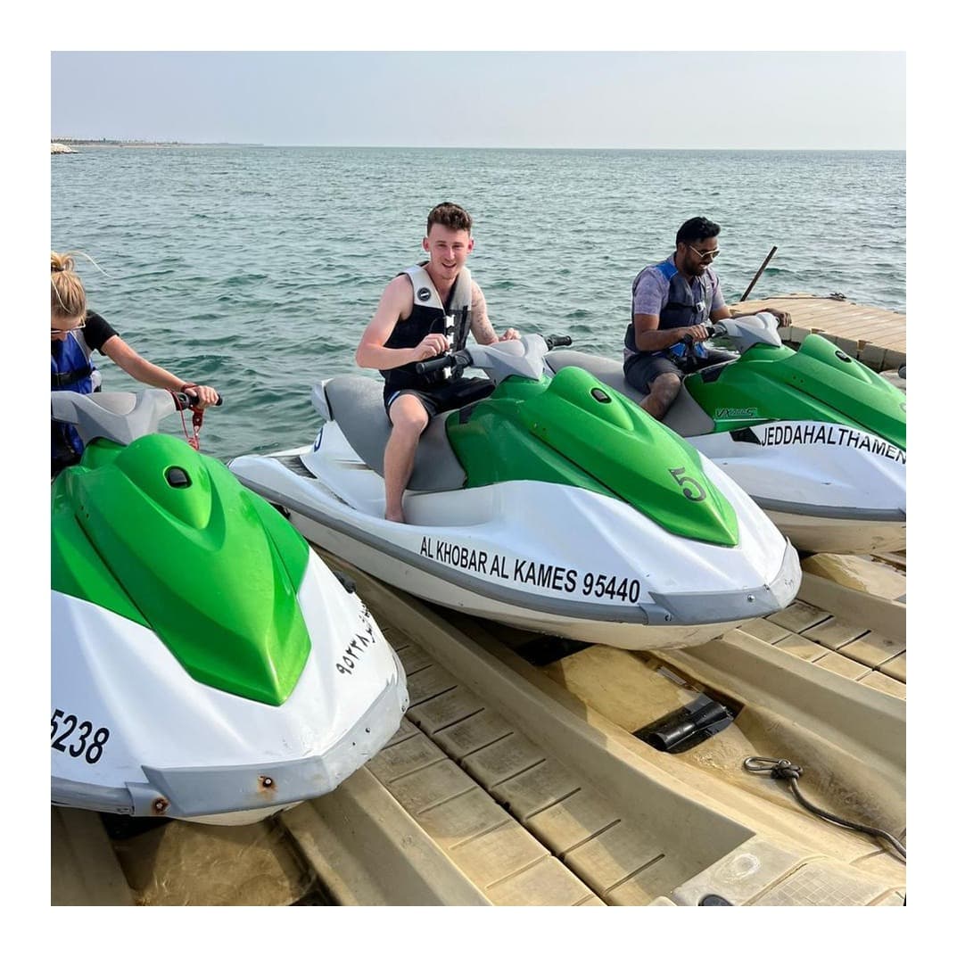 Various water activities at Half Moon Beach