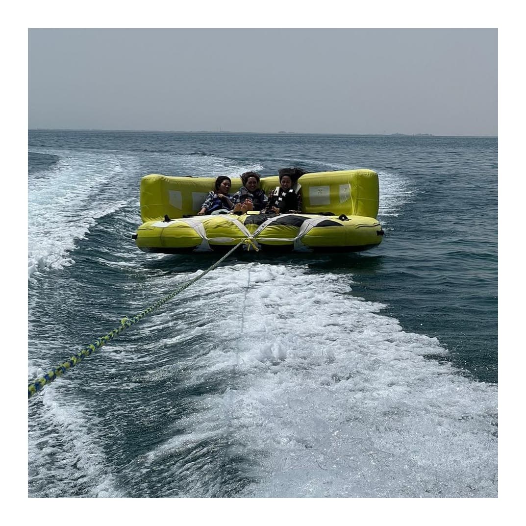 Various water activities at Half Moon Beach